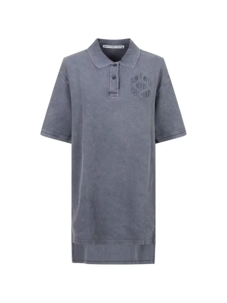 Rochie mini Alexander Wang cu broderie gri