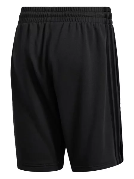 Tricou polo Adidas cu dungi alergare cu autograf negru