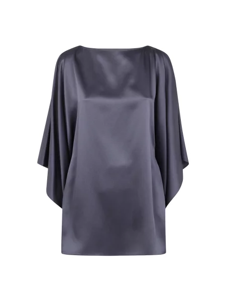 Bluzka Lanvin boho niebieska