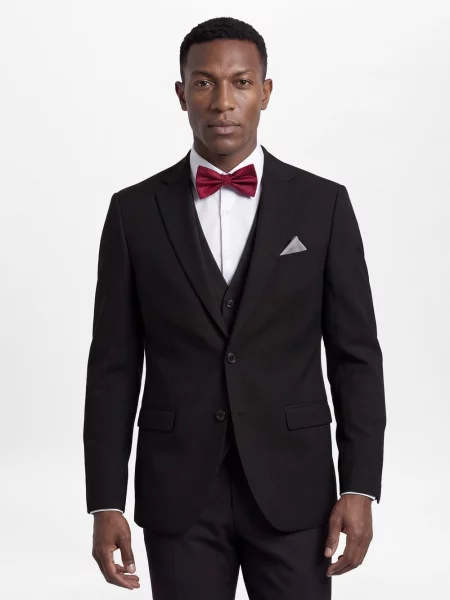 Finshley & Harding kurtka modułowa Mężczyźni Modern Fit 24 czarny