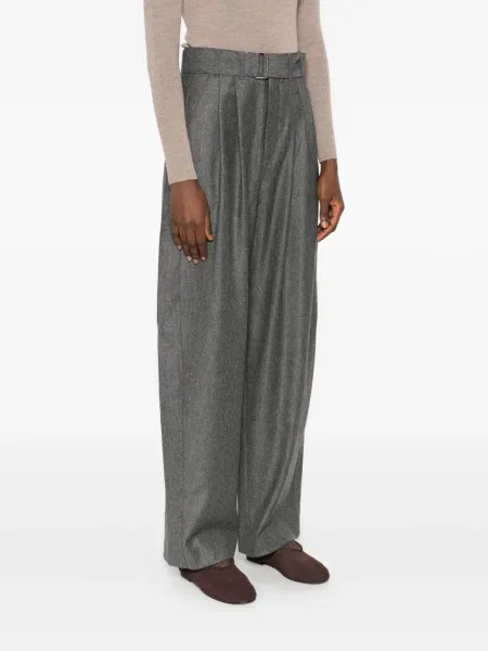 Pantaloni Soeur plisate gri