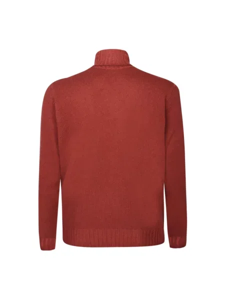 Sweter Dell'oglio wełniany czerwony