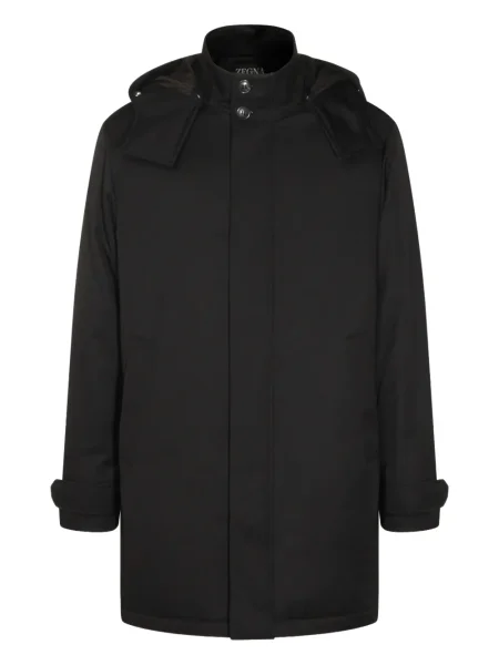 Geacă parka Zegna cu glugă negru
