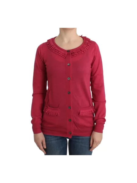 Sweter John Galliano wełniany różowy