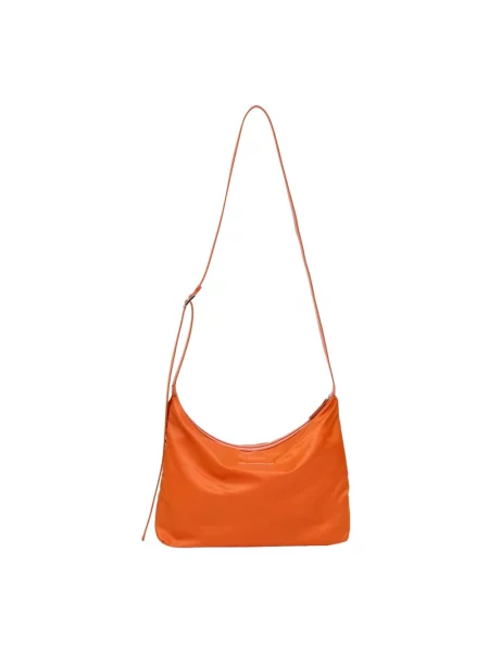 Torebka crossbody Mm6 Maison Margiela skórzana pomarańczowa