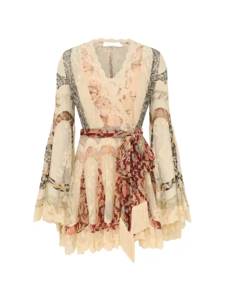 Rochie mini Zimmermann plic maro