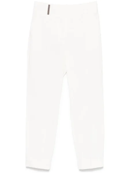 Pantaloni Peserico conici alb