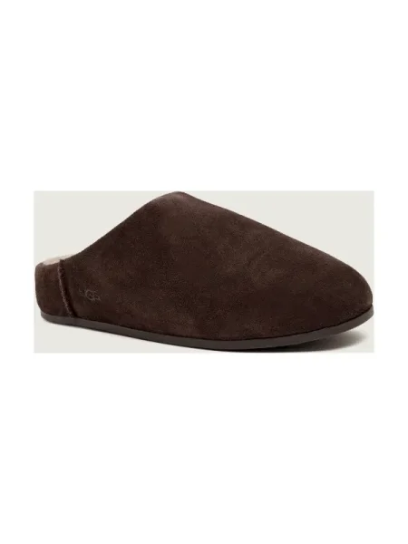 UGG papuci din piele întoarsă Elea Slip-On maro