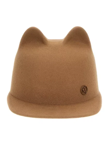 Czapka z daszkiem Maison Michel brązowa