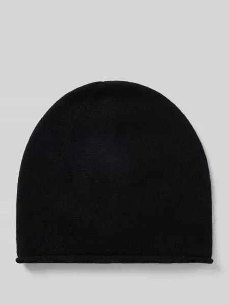 Czapka beanie z czystego kaszmiru Christian Berg Men czarna