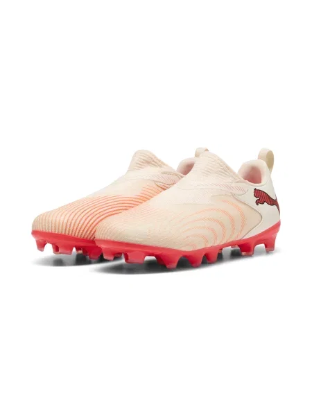 PUMA Młodzieżowe buty piłkarskie bez sznurowadeł FUTURE 9 MATCH FG/AG Buty 29 beżowy