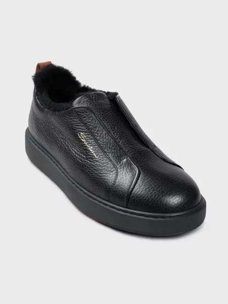 Кеды Santoni черные