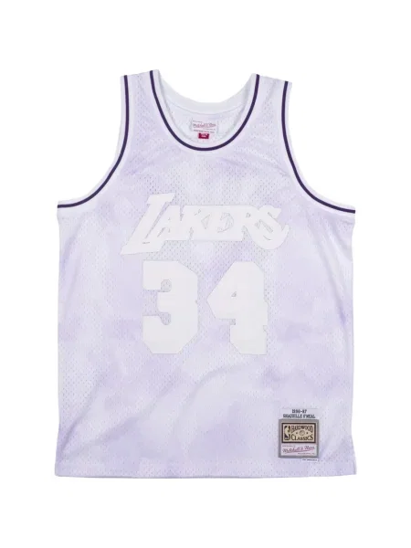 Cămașă Mitchell & Ness din jerseu alb