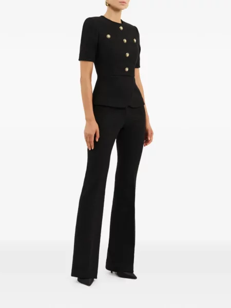 Bouclé top Rebecca Vallance negru