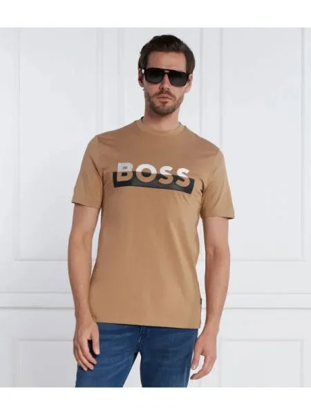 BOSS BLACK Tricou Tiburt negru