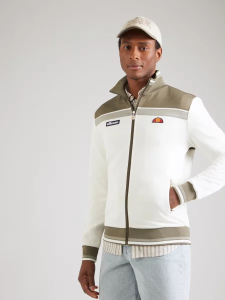 ELLESSE Hanorac VIGNOLA kaki / verde pastel / murdar alb