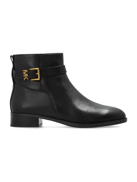 Buty do kostki Michael Kors skórzane czarne
