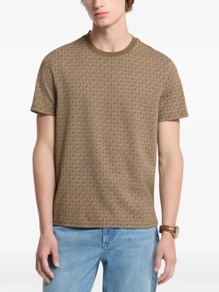 Tricou Michael Kors cu imagine din jerseu