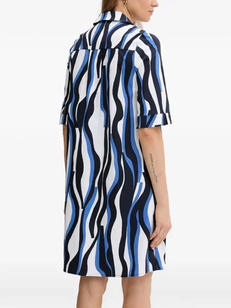 Rochie Joseph Ribkoff cu imprimeu abstract de costum alb
