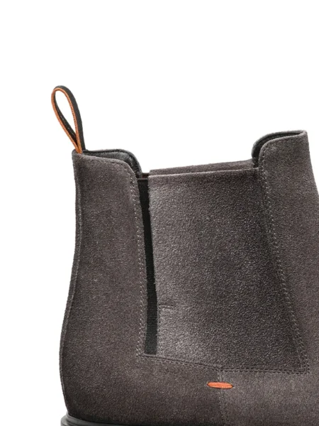 Botine Santoni din piele de căprioară gri