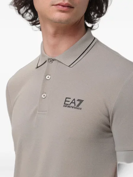 Къс поло тениска Ea7 Emporio Armani с принт