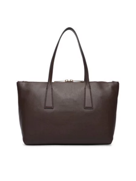 Furla kabelka typu shopper dámska kožená Olivia M Tote hnedá