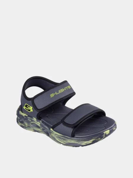 Детские сандалии Skechers серые