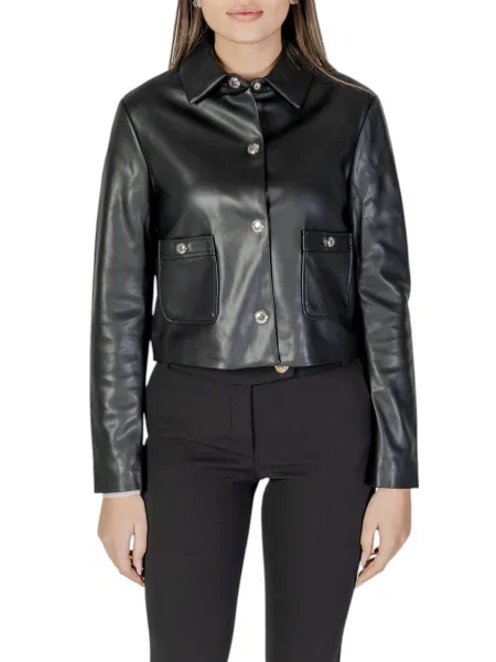 Kurtka skórzana Morgan De Toi czarna