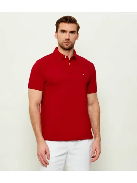 Tricou polo Tommy Hilfiger roșu