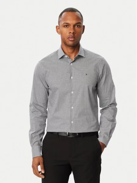 Tommy Hilfiger Πουκάμισο Gingham Σκούρο μπλε
