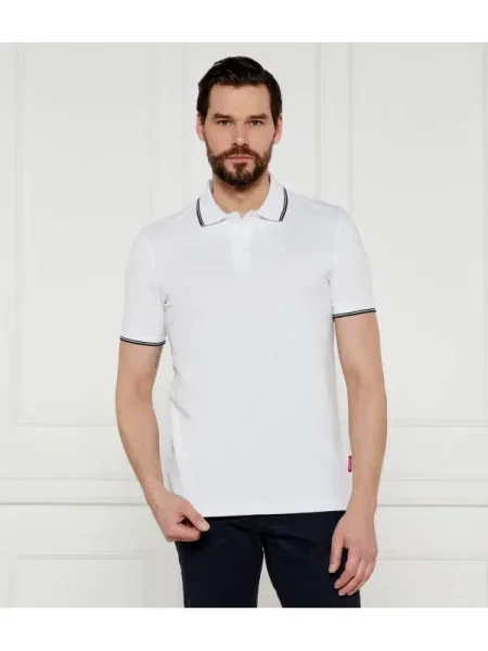 Joop! Jeans Polo Agnello | Modern fit alb