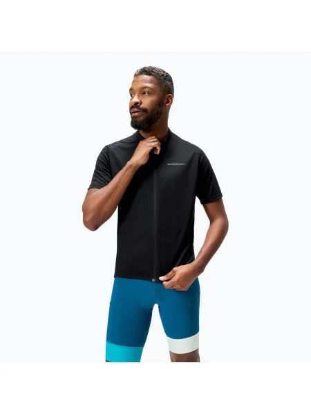 Tricou de ciclism pentru bărbați Endura Loop Zipped black negru