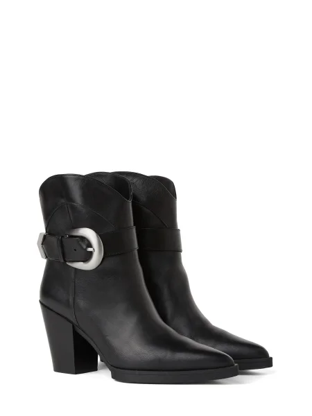 Botine Karl Lagerfeld cu cataramă negru