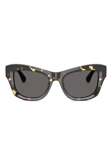 Ochelari de soare Burberry Eyewear cu imprimeu geometric maro