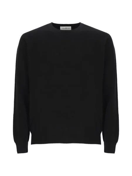 Pulover Della Ciana cu decolteu rotund negru