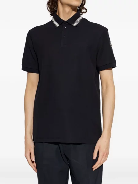 Gulerat tricou polo Moncler albastru