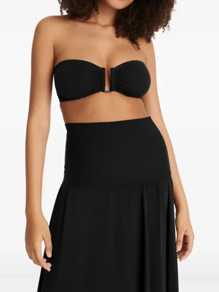 Rochie maxi Eres fără bretele alb