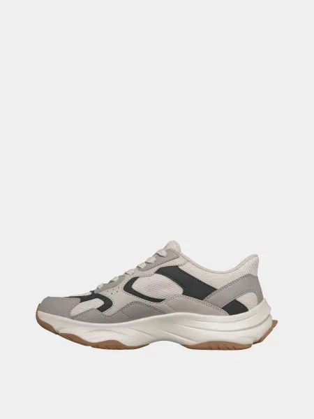 Кожаные повседневные кроссовки Skechers бежевые