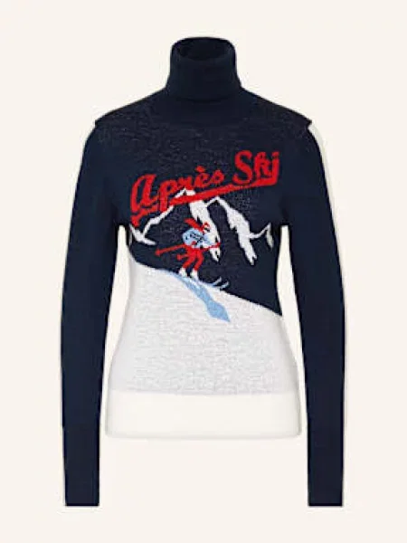 We Norwegians Golf After Ski Z Wełny Merino blau czerwony