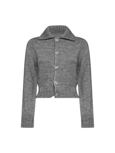 Kardigan Mm6 Maison Margiela wełniany szary