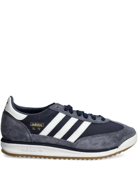 Sneakerși Adidas Stan Smith cu dungi din piele de căprioară albastru