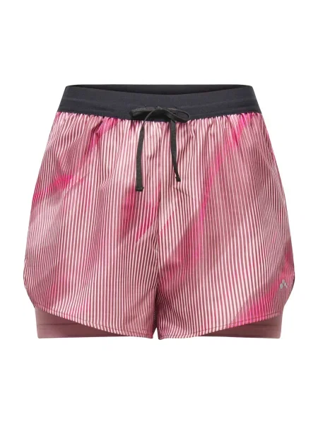 ONLY PLAY Pantaloni sport roz / rosé / negru alb