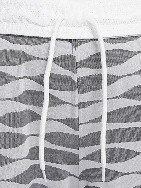 Pantaloni scurți Nike alergare cu talie înaltă în carouri albastru