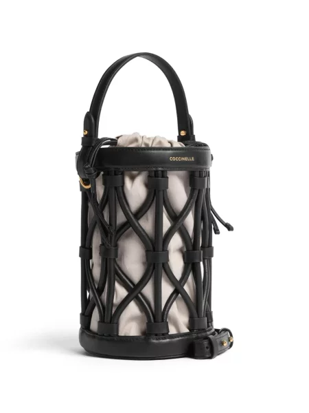 Geantă bucket Coccinelle mini negru