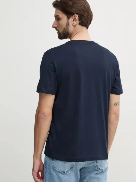 Tričko Tommy Hilfiger tmavomodrá s aplikací