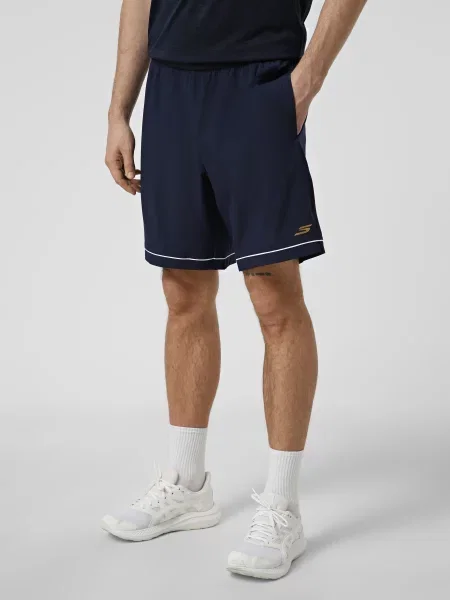 Повсякденні шорти Skechers темно-синій поліестер/спандекс сині