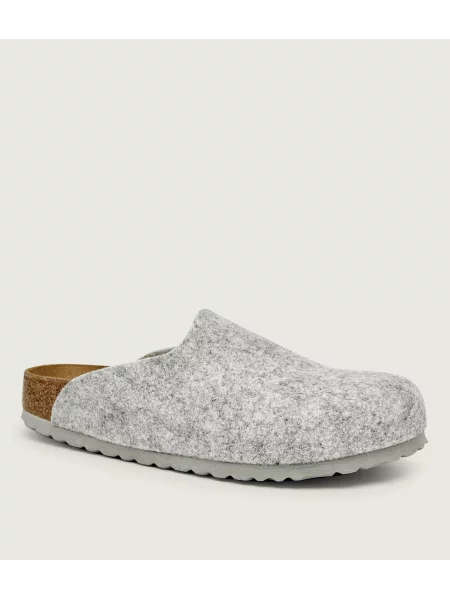 Birkenstock Mules încălțăminte Amsterdam cu adaos de piele | narrow fit gri