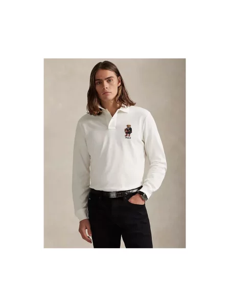 Polo Z Długim Rękawem Polo Ralph Lauren beżowe