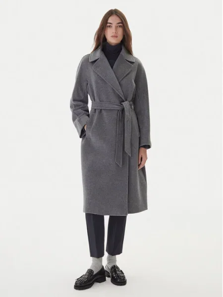 Weekend Max Mara Palton de lână Resina gri