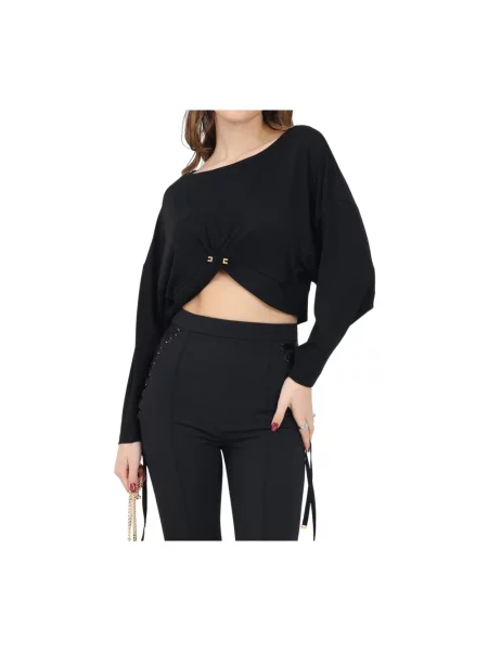 Top Elisabetta Franchi czarny